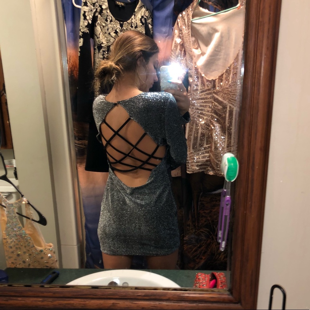 Backless Mini Dress - image 5